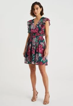WE FASHION Met Dessin - Jurk - Multi Coloured