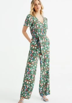 WE FASHION Met Dessin - Jumpsuit - Green