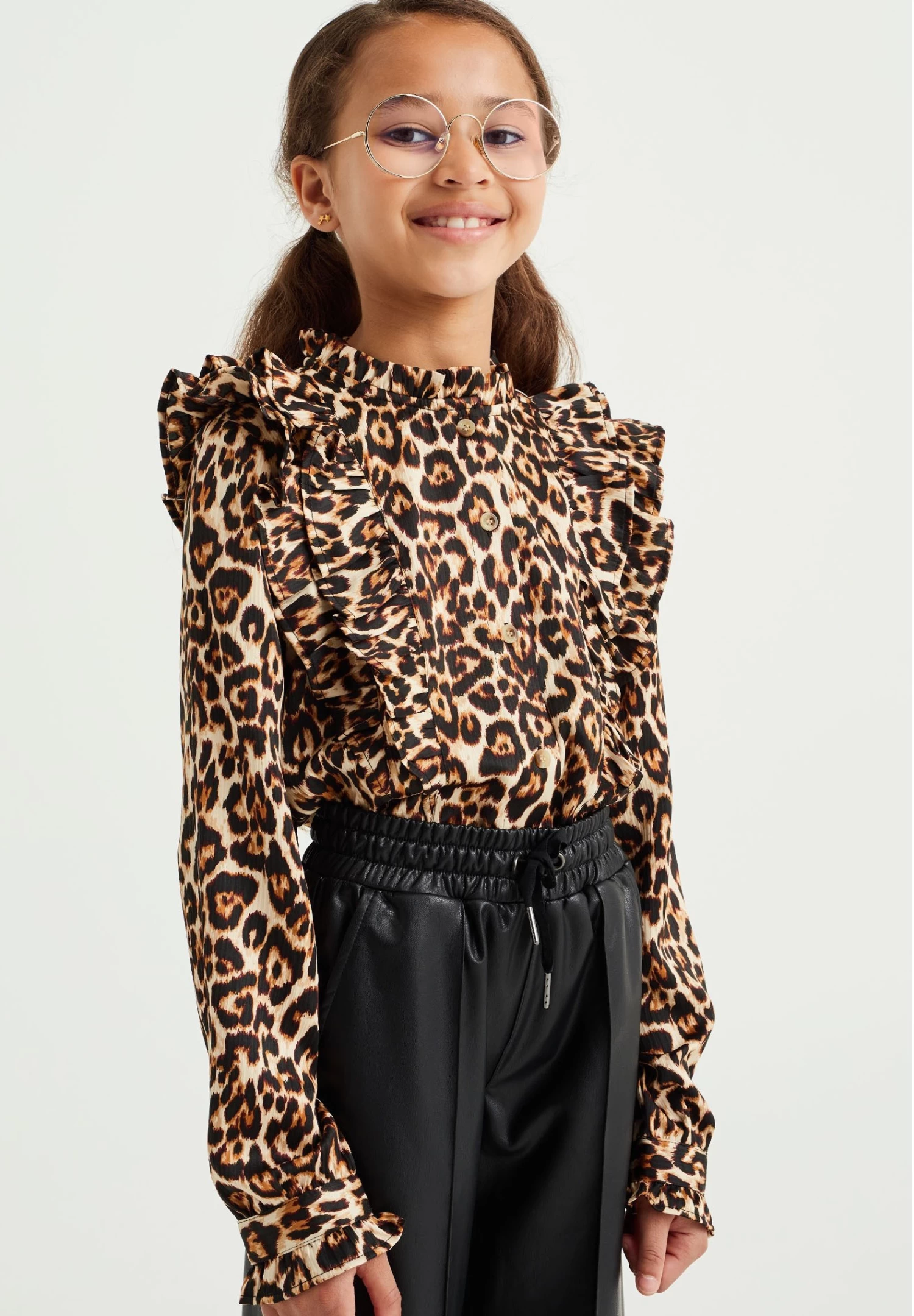 WE FASHION Overhemdblouse - Brown - Afbeelding 2