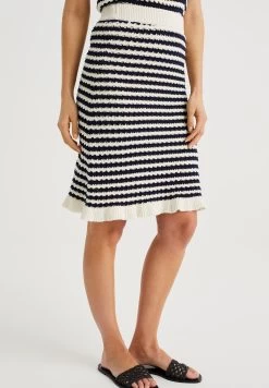 WE FASHION Rok Met Dessin - A-Lijn Rok - White