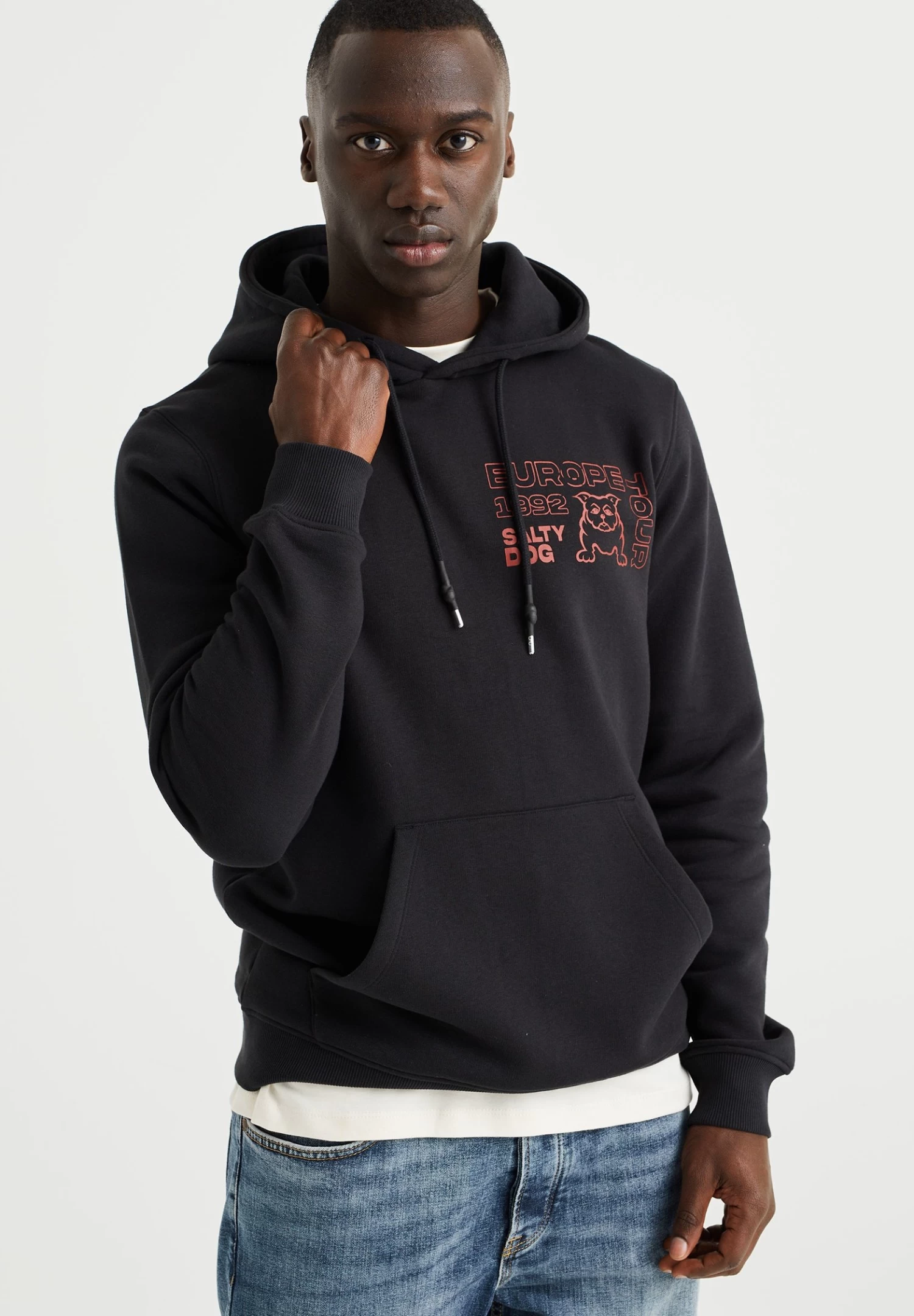 WE FASHION Opdruk - Hoodie - Black - Afbeelding 3