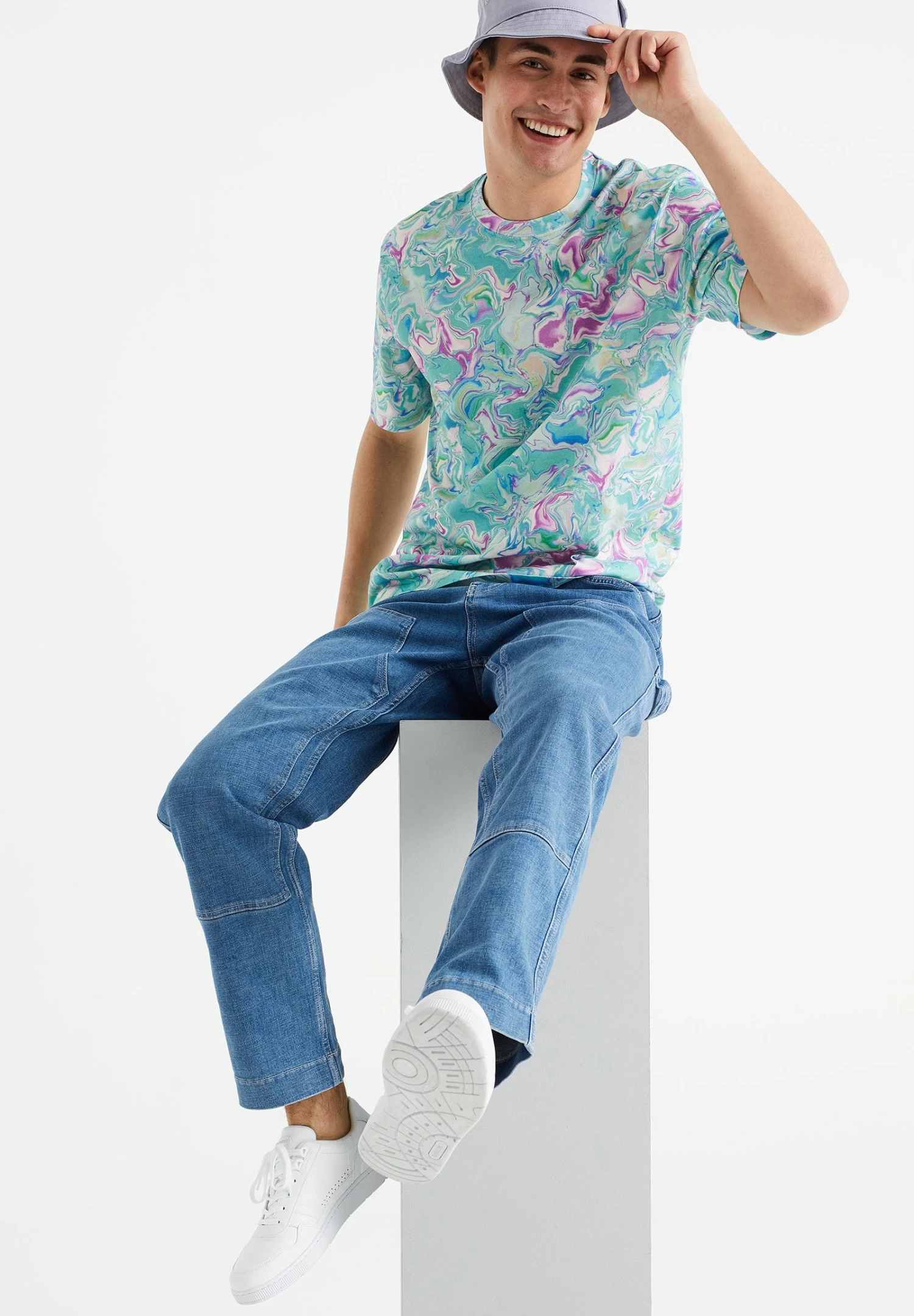 WE FASHION Met Dessin - T-Shirt Print - Multi Coloured - Afbeelding 4