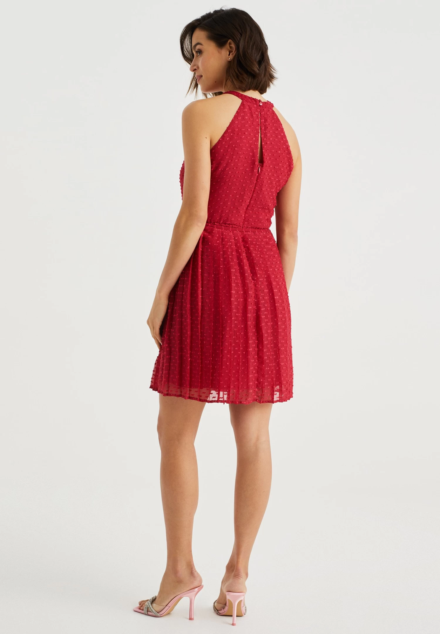 WE FASHION Dames Jurk Met Structuur - Jurk - Violet - Afbeelding 2