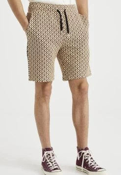 WE FASHION Met Dessin - Trainingsbroek - Beige Black