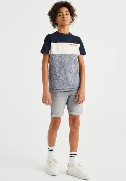 WE FASHION Regular Fit Van Jog - Jeansshort - Grey