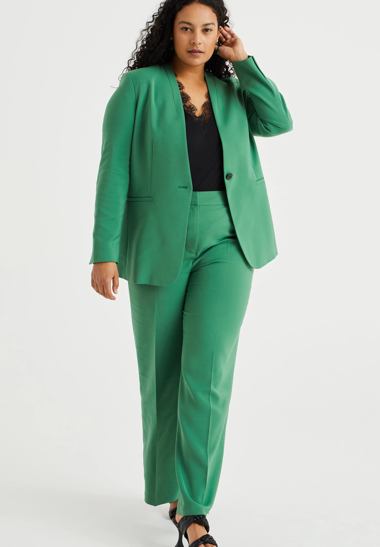 WE FASHION Curve - Blazer - Green - Afbeelding 2
