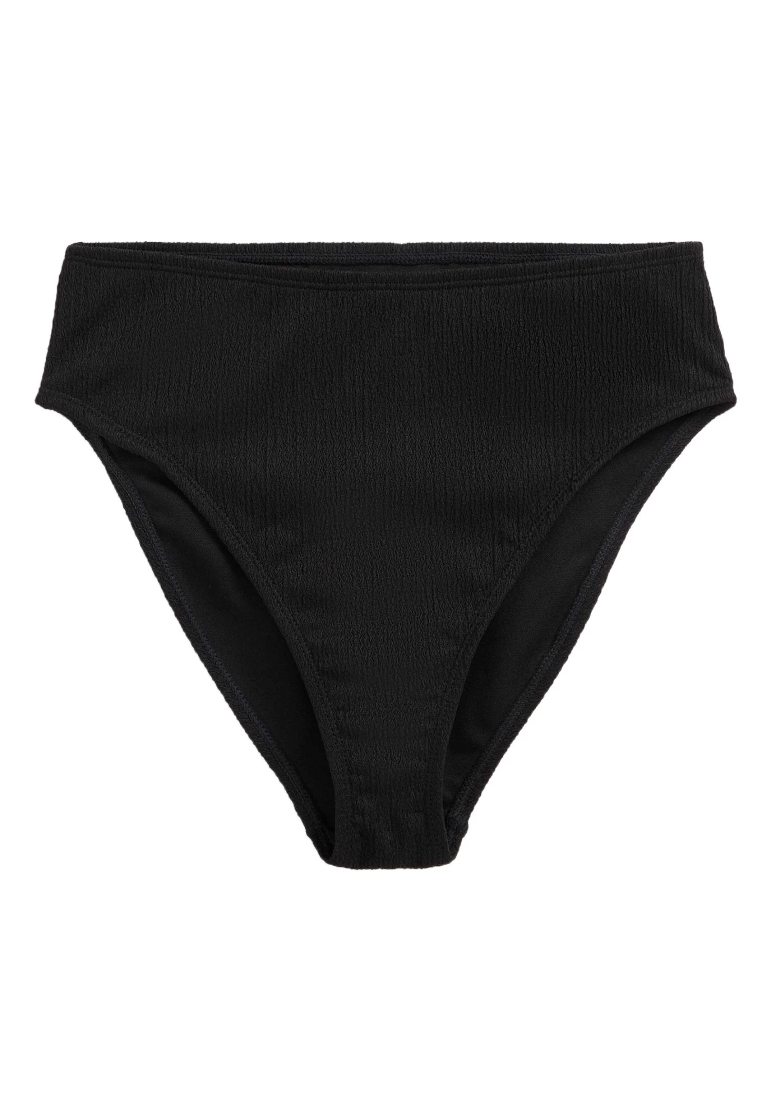 WE FASHION High Rise Met Structuur - Bikinibroekje - Black - Afbeelding 4
