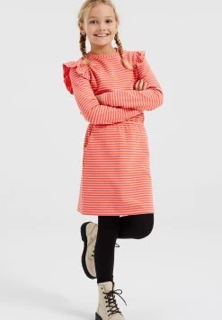 WE FASHION Met Dessin - Jerseyjurk - Pink