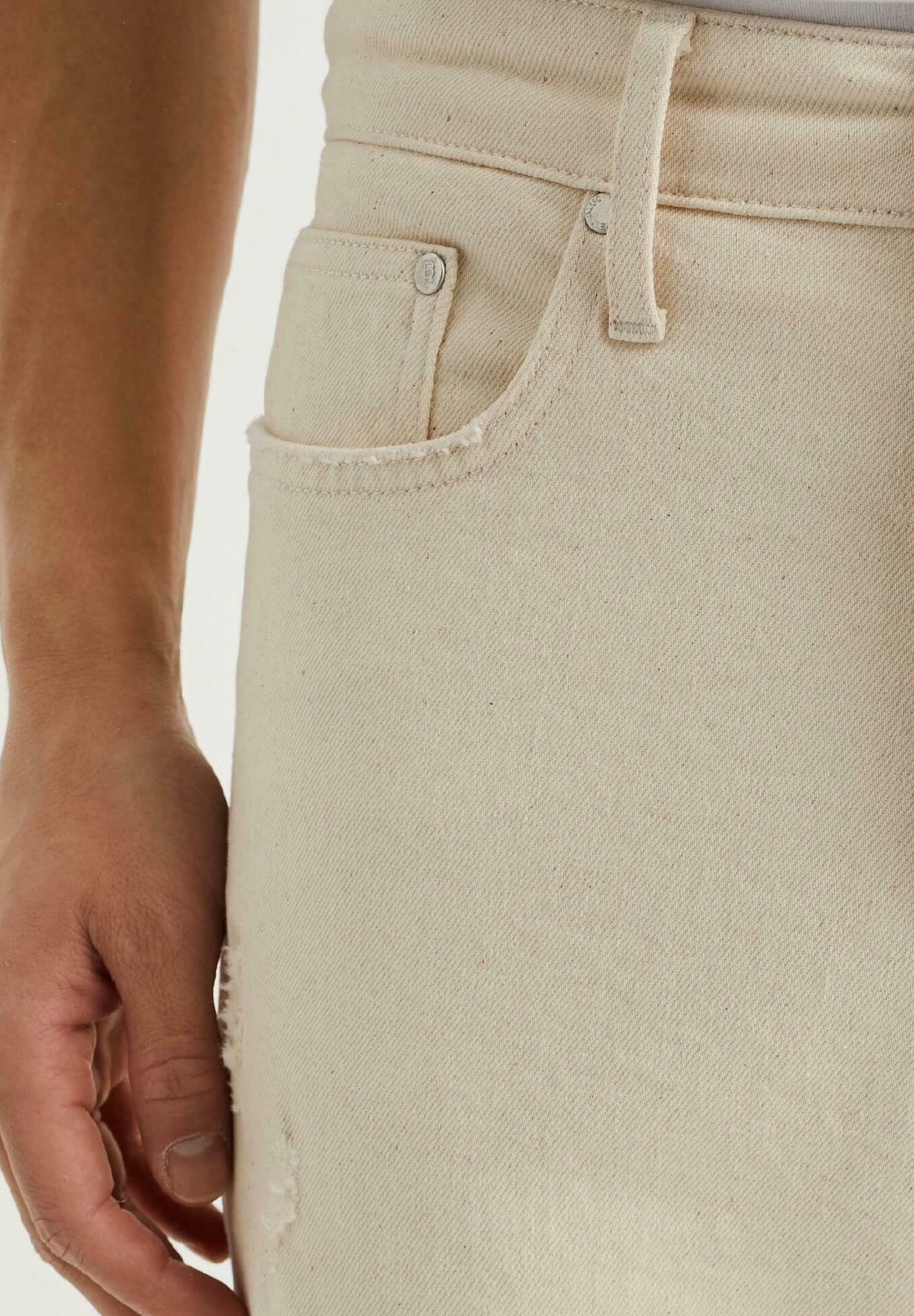 WE FASHION Met Stretch - Jeans Tapered Fit - White - Afbeelding 4