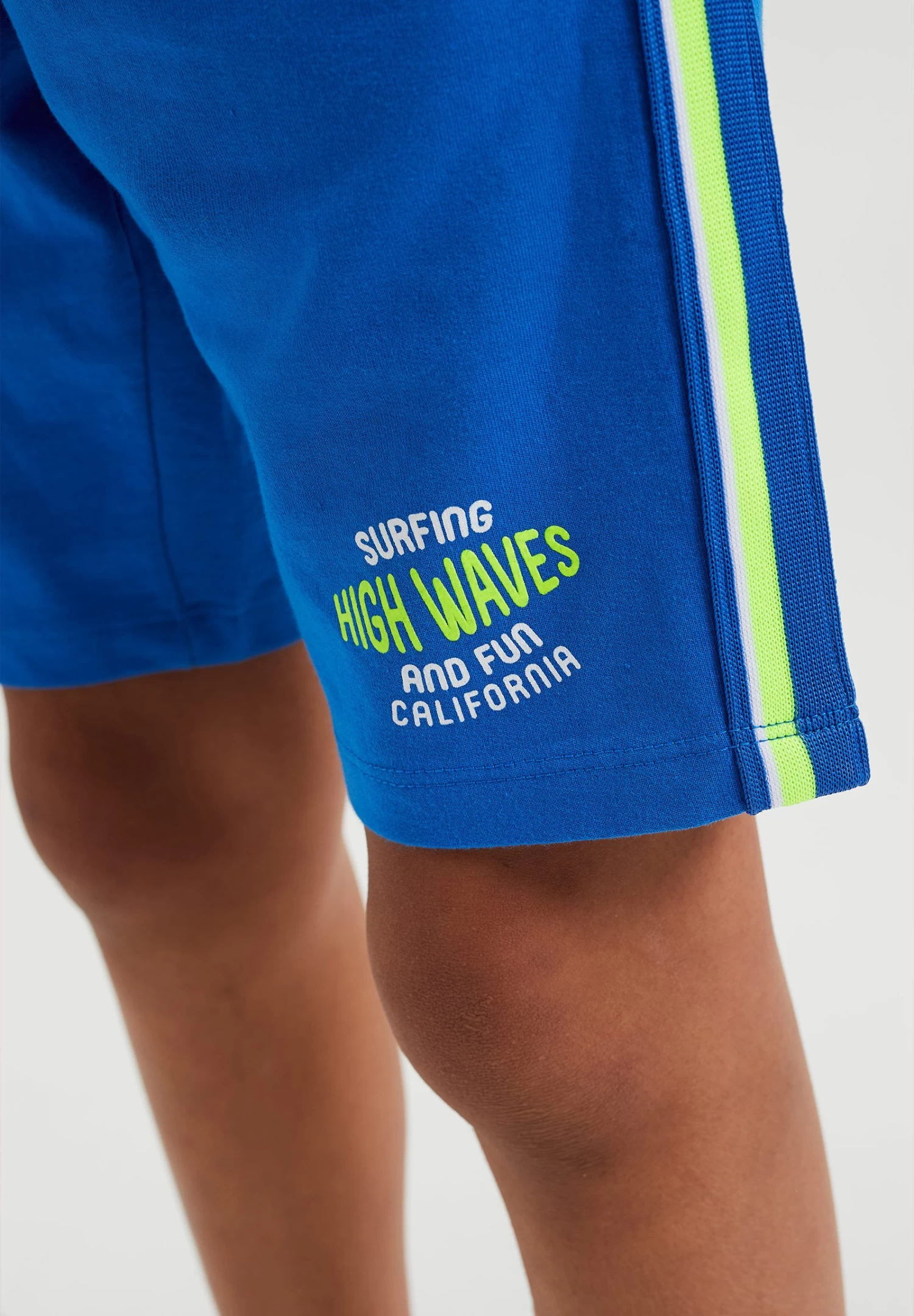 WE FASHION Tapedetail - Shorts - Blue - Afbeelding 3