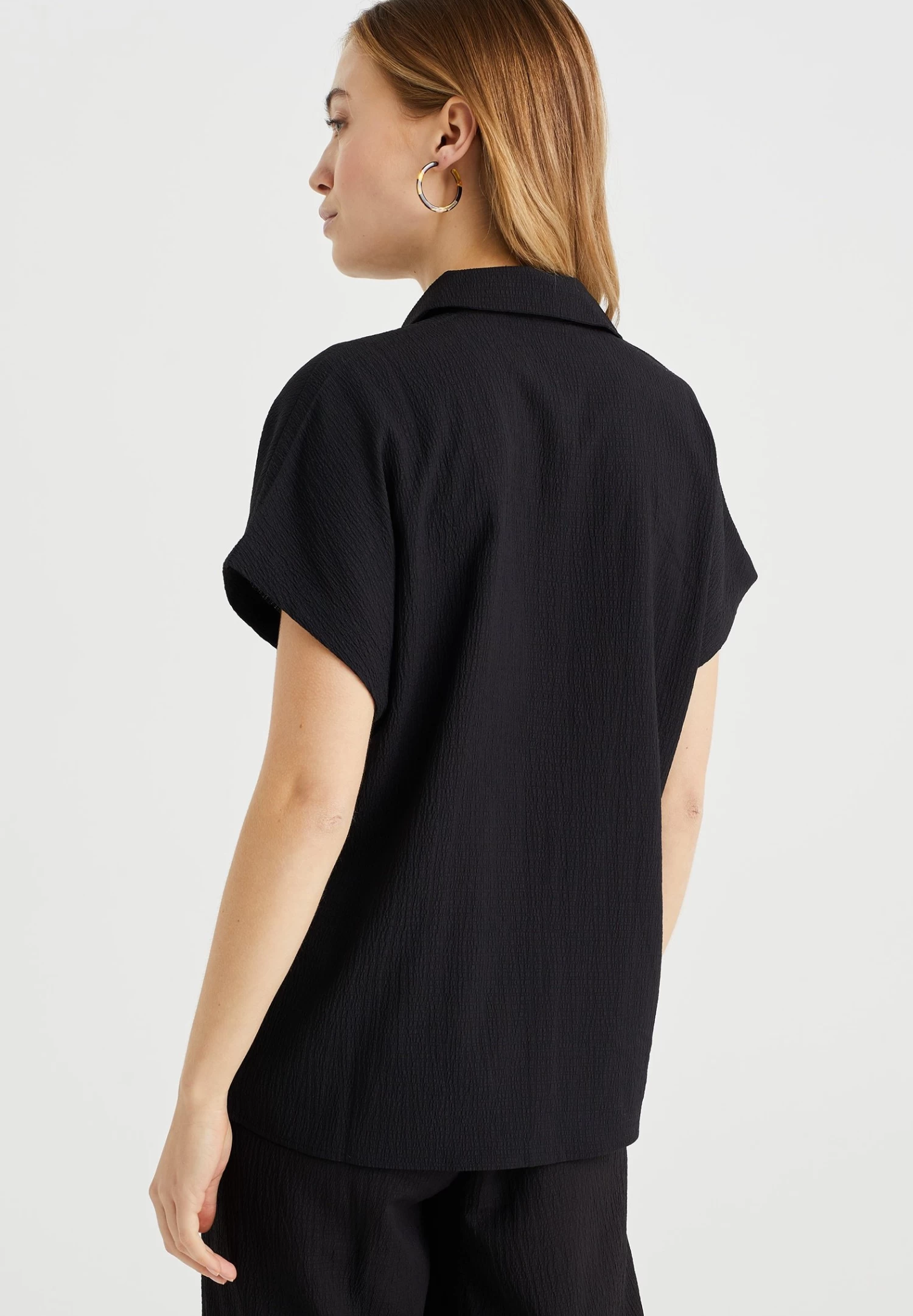 WE FASHION Met Structuur - Overhemdblouse - Black - Afbeelding 3