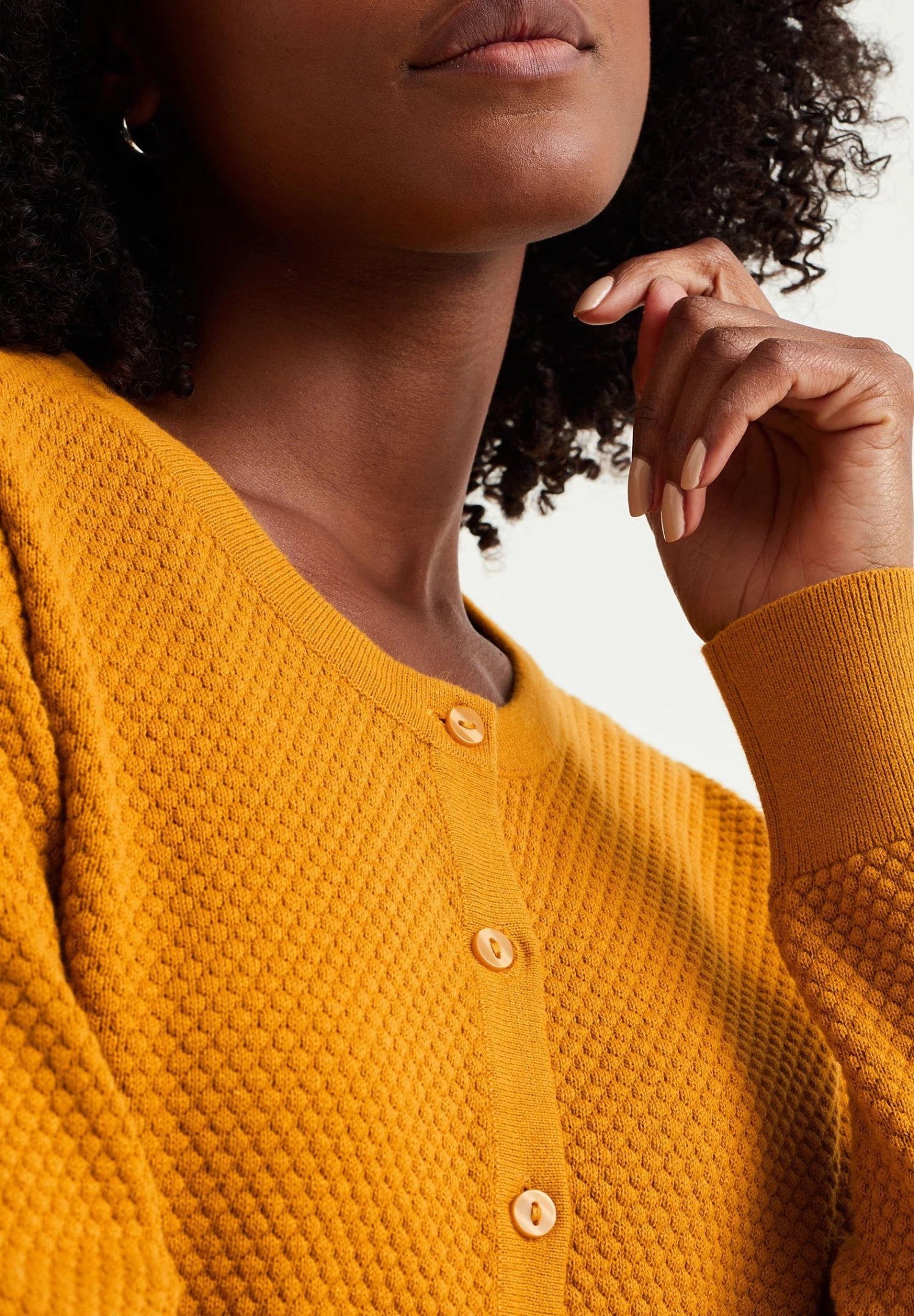 WE FASHION Met Structuur - Vest - Yellow - Afbeelding 4