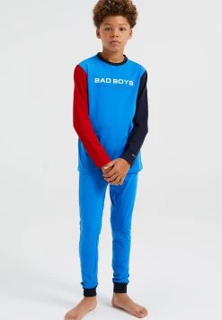 WE FASHION Met Colourblock En Opdruk - Pyjama - Blue