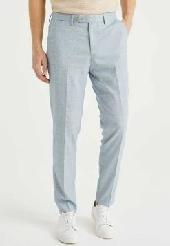 WE FASHION Slim Fit Met Dessin - Chino - Blue
