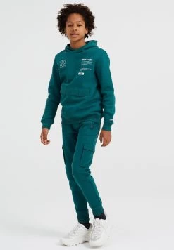 WE FASHION Met Cargozakken - Trainingsbroek - Green