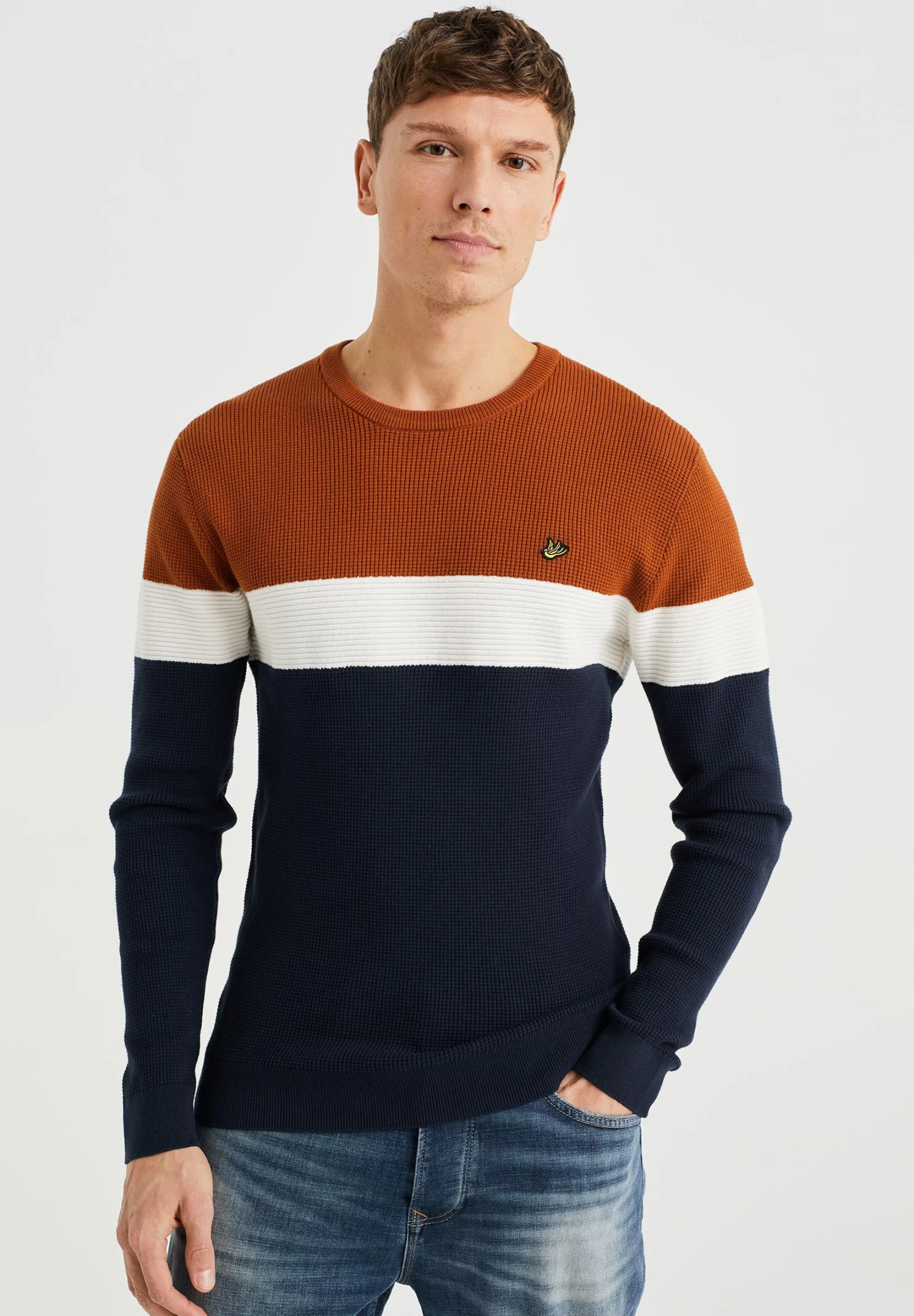 WE FASHION Colourblock - Trui - Blue