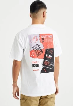 WE FASHION Met Opdruk - T-Shirt Print - White
