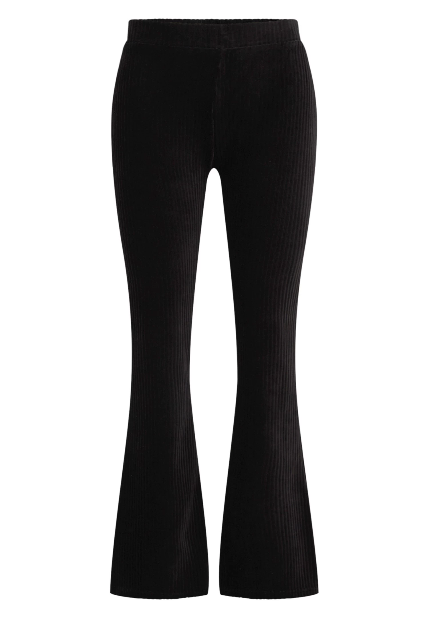WE FASHION Flared Van Ribstof - Curve - Broek - Black - Afbeelding 5