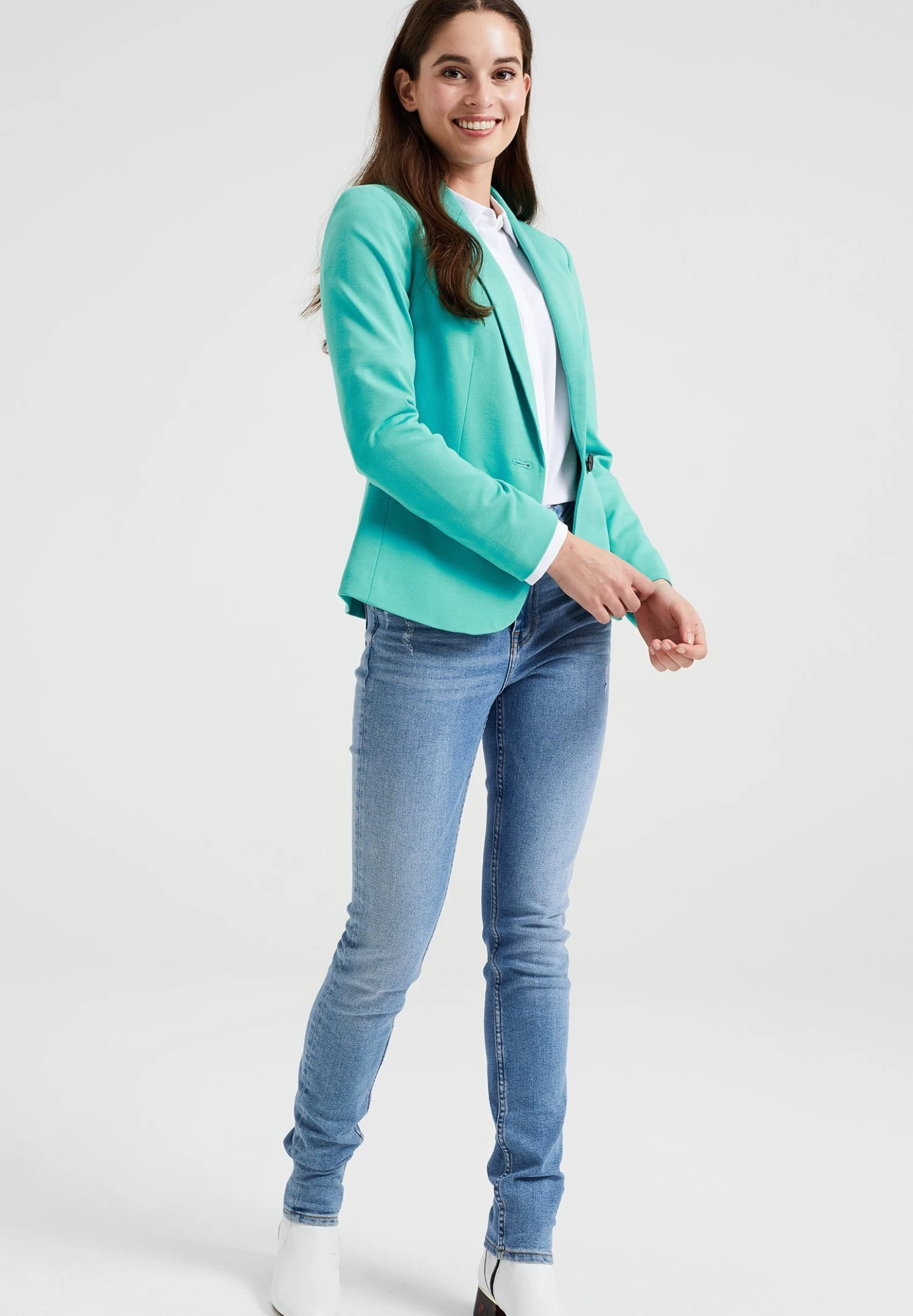WE FASHION Getailleerde Stretch - Blazer - Green - Afbeelding 2