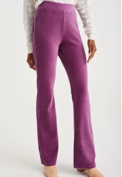 WE FASHION Flared Van Stof - Broek - Violet