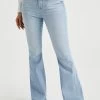 WE FASHION High Rise Super Wide Met Superstretch - Bootcut Jeans - Blue