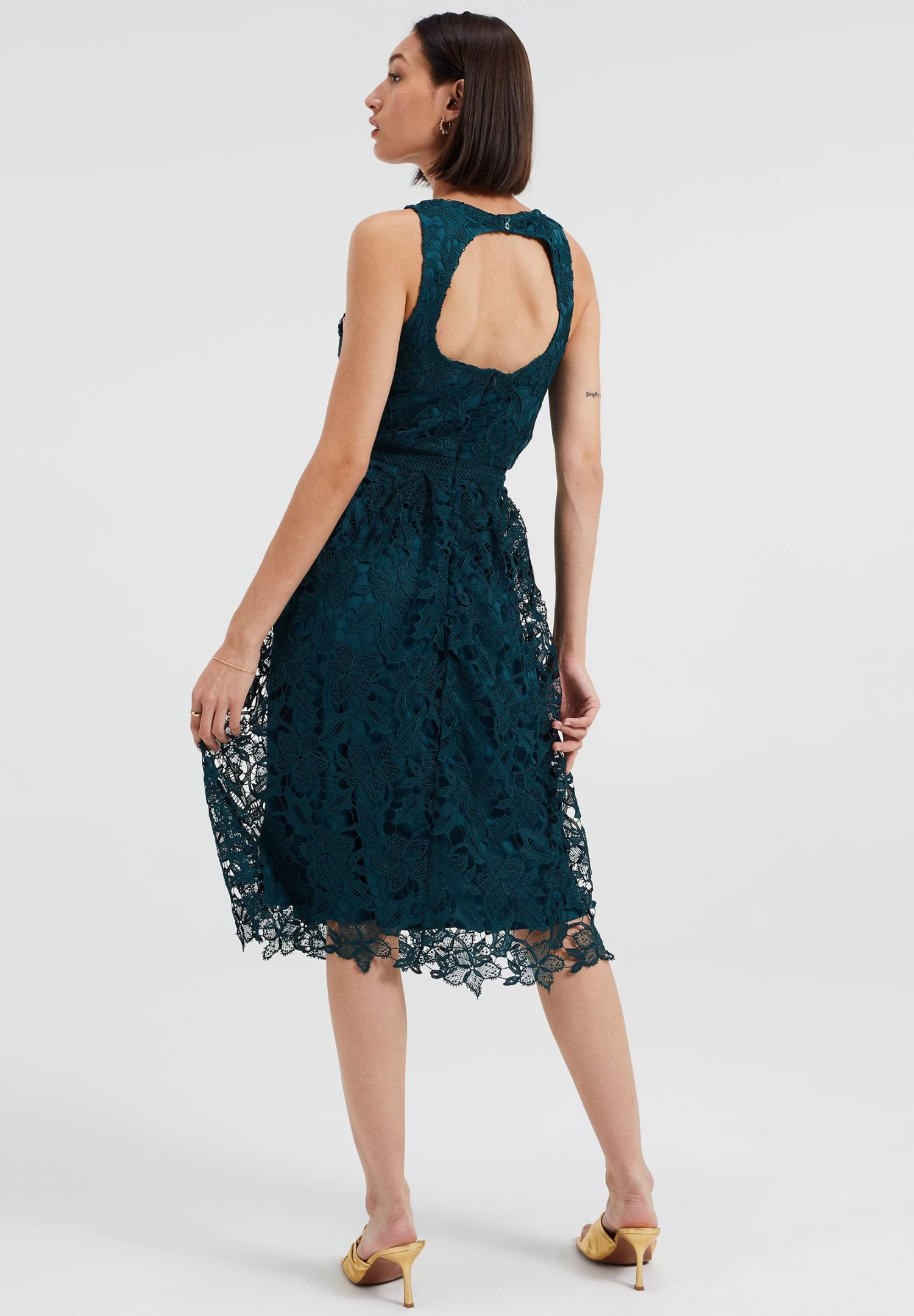 WE FASHION Cocktailjurk - Green - Afbeelding 2