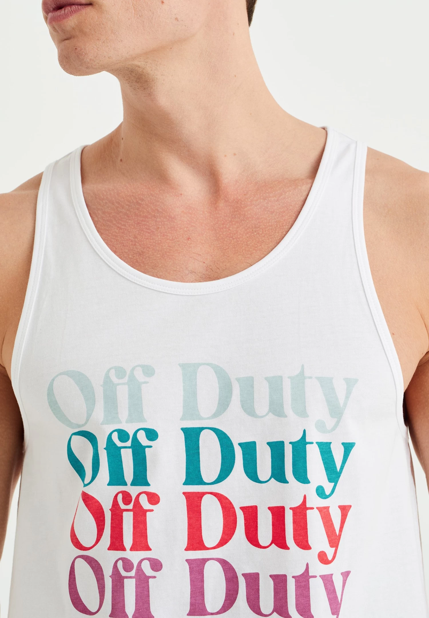 WE FASHION Singlet Met Opdruk - Top - White - Afbeelding 4