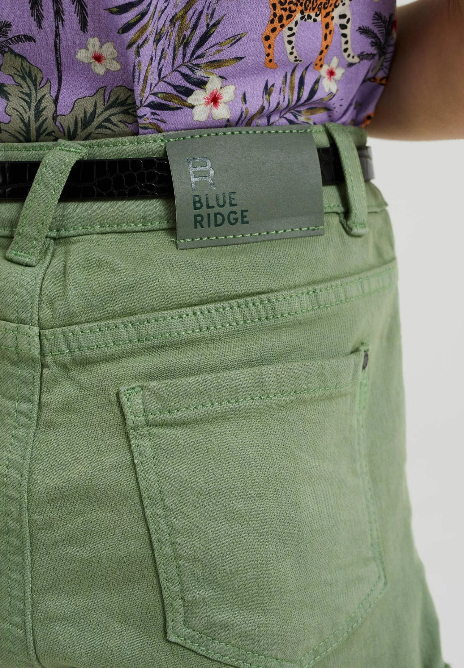 WE FASHION Blue Ridge - Jeansshort - Green - Afbeelding 3