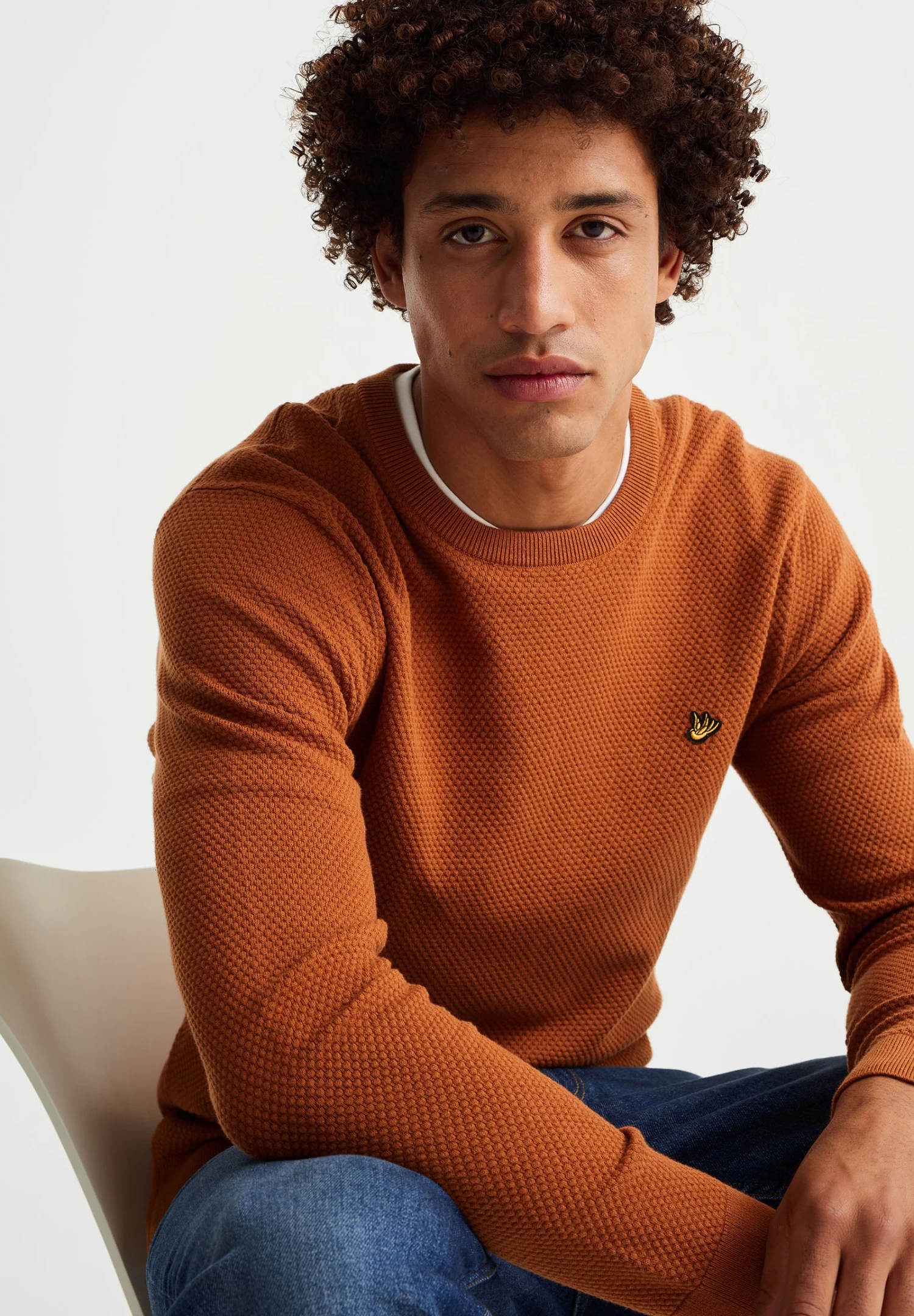 WE FASHION Met Structuur - Trui - Orange - Afbeelding 4