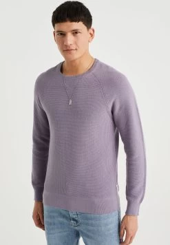 WE FASHION Trui Met Structuur - Trui - Violet