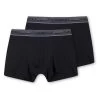 We Fashion Heren Boxershorts, 2-Pack - Onderbroeken - Black