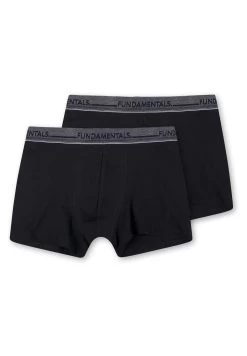 We Fashion Heren Boxershorts, 2-Pack - Onderbroeken - Black