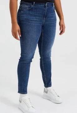 WE FASHION Curve - Jeans Skinny Fit - Blue