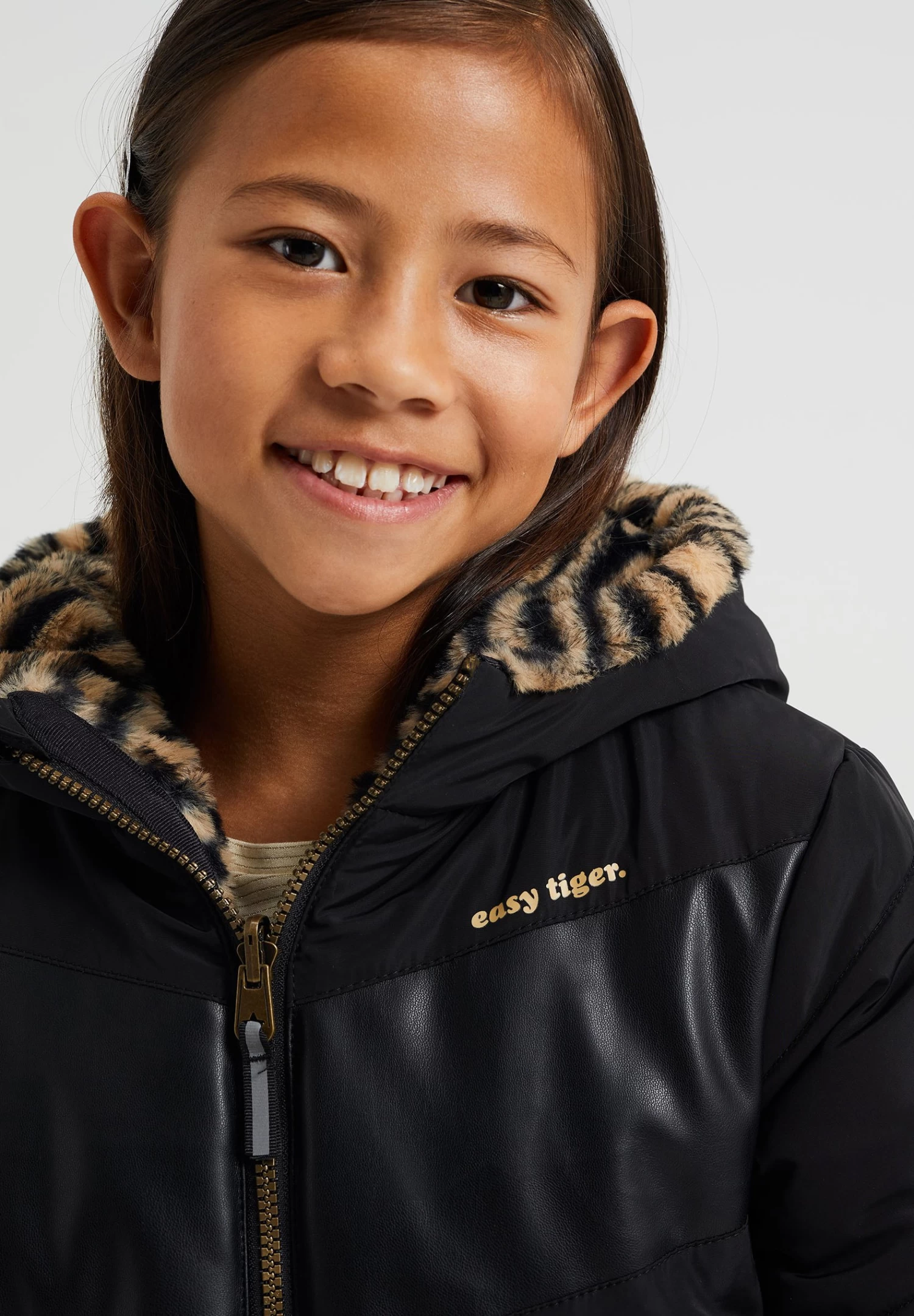 WE FASHION ReversibleMet Imitatiebont - Winterjas - Black - Afbeelding 3