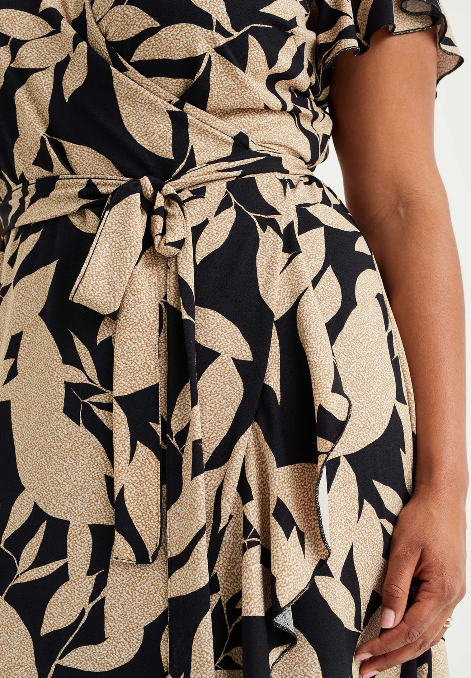 WE FASHION Curve - Jerseyjurk - Beige - Afbeelding 4