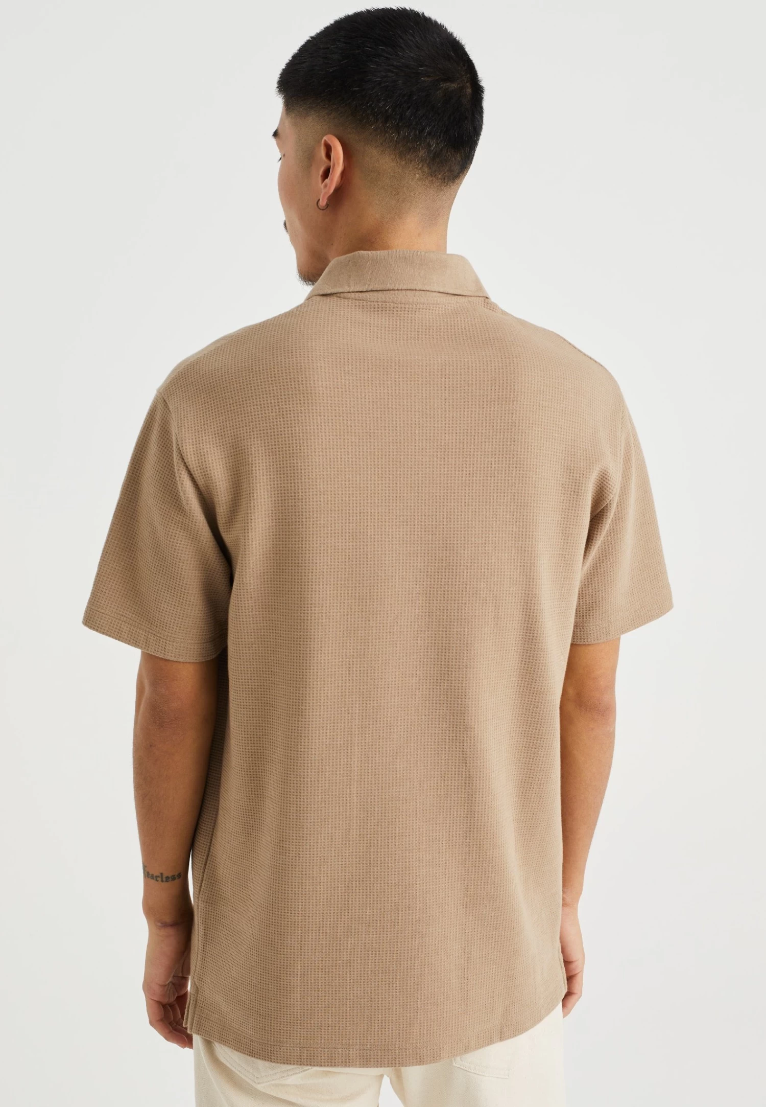 WE FASHION Met Structuur - Poloshirt - Brown - Afbeelding 3