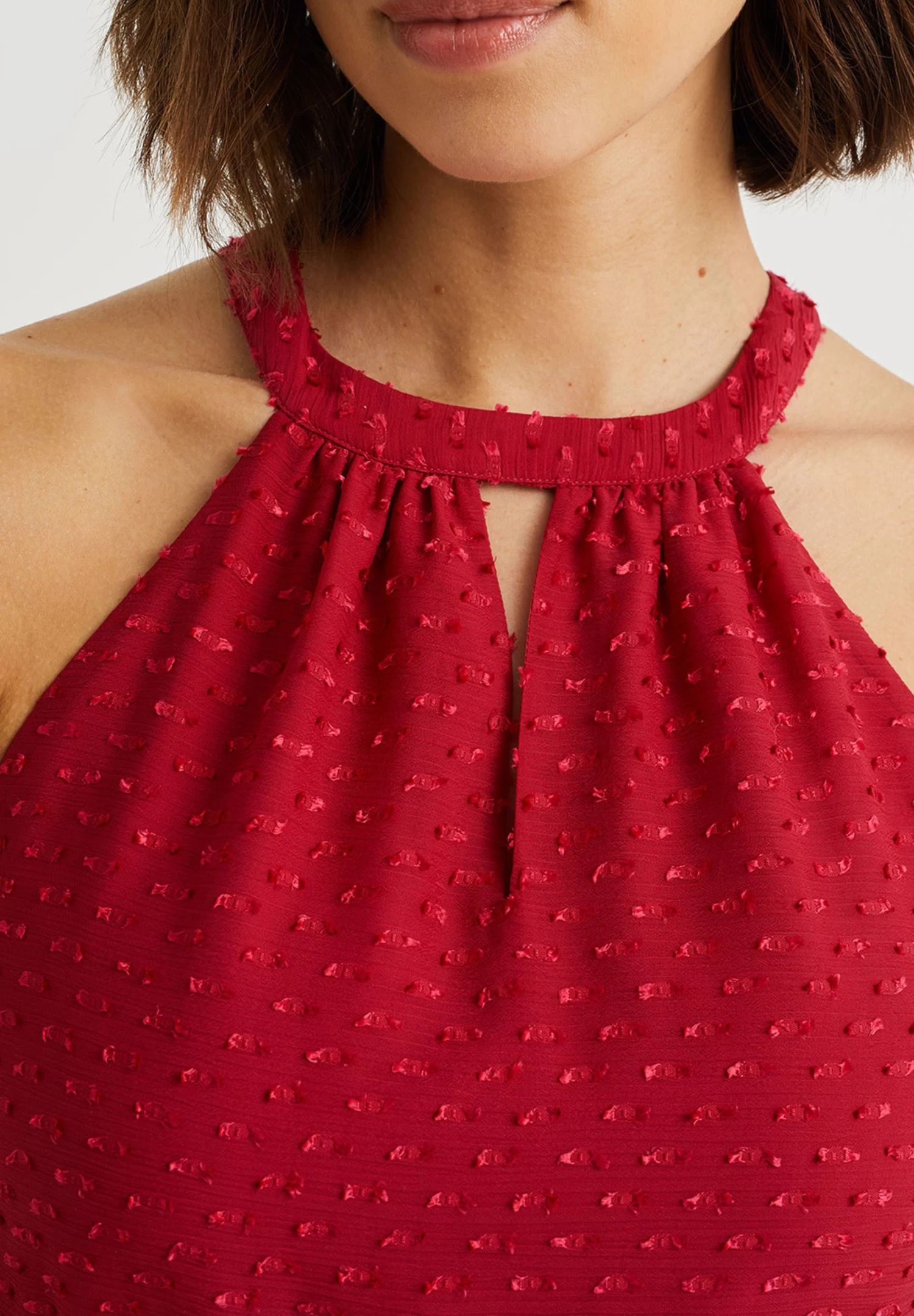 WE FASHION Dames Jurk Met Structuur - Jurk - Violet - Afbeelding 3