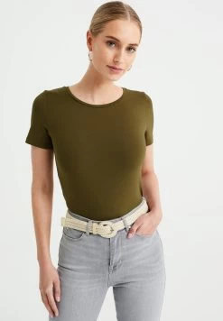 WE FASHION Aus Bio - T-Shirt Basic - Green