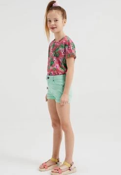 WE FASHION Blue Ridge - Jeansshort - Green