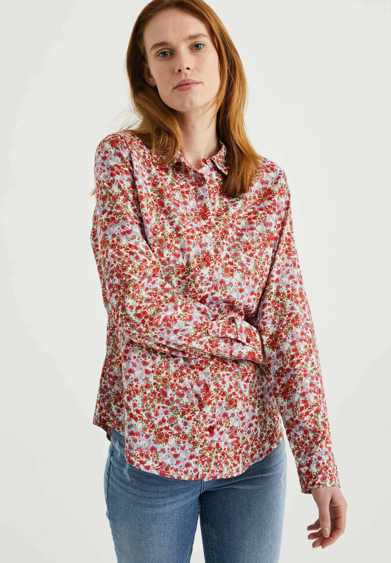 WE FASHION Met Dessin - Overhemdblouse - Red