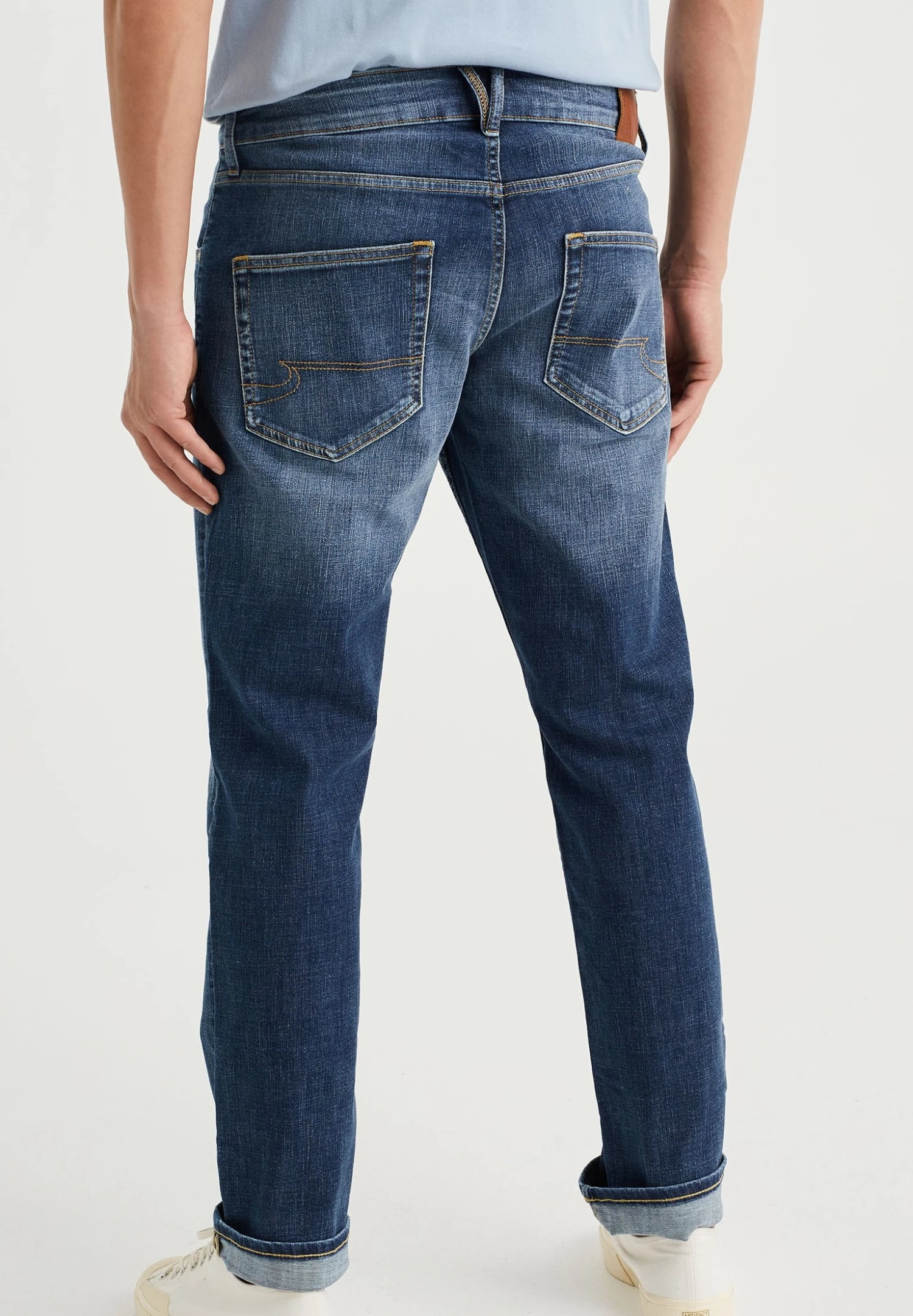 WE FASHION Met Stretch - Straight Leg Jeans - Blue - Afbeelding 3