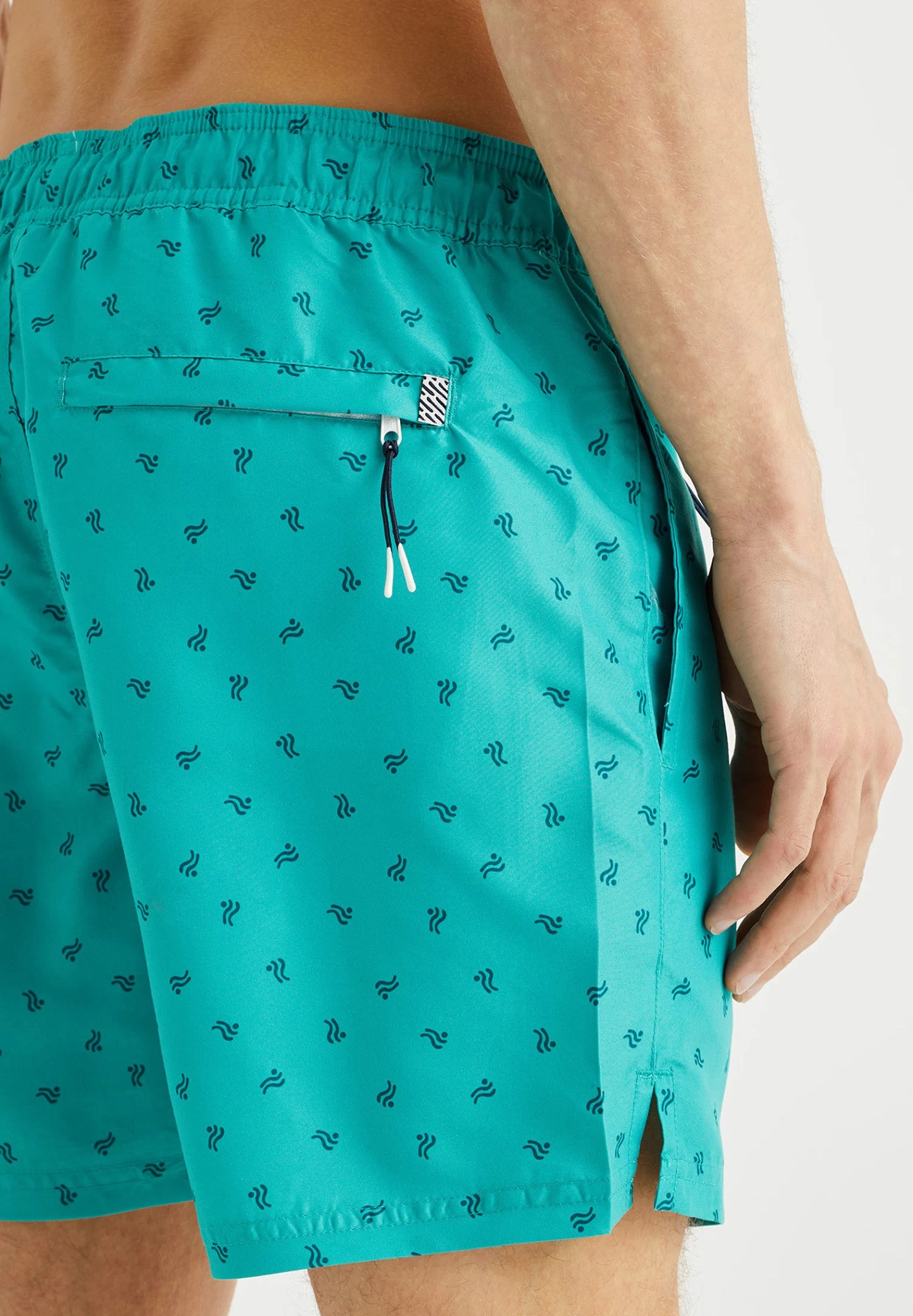 WE FASHION Met Dessin - Zwemshorts - Green - Afbeelding 3