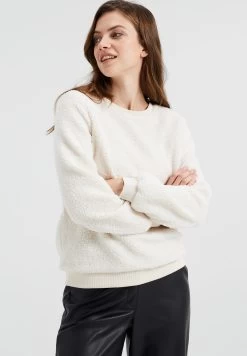 WE FASHION Teddy- Fleece Trui - White