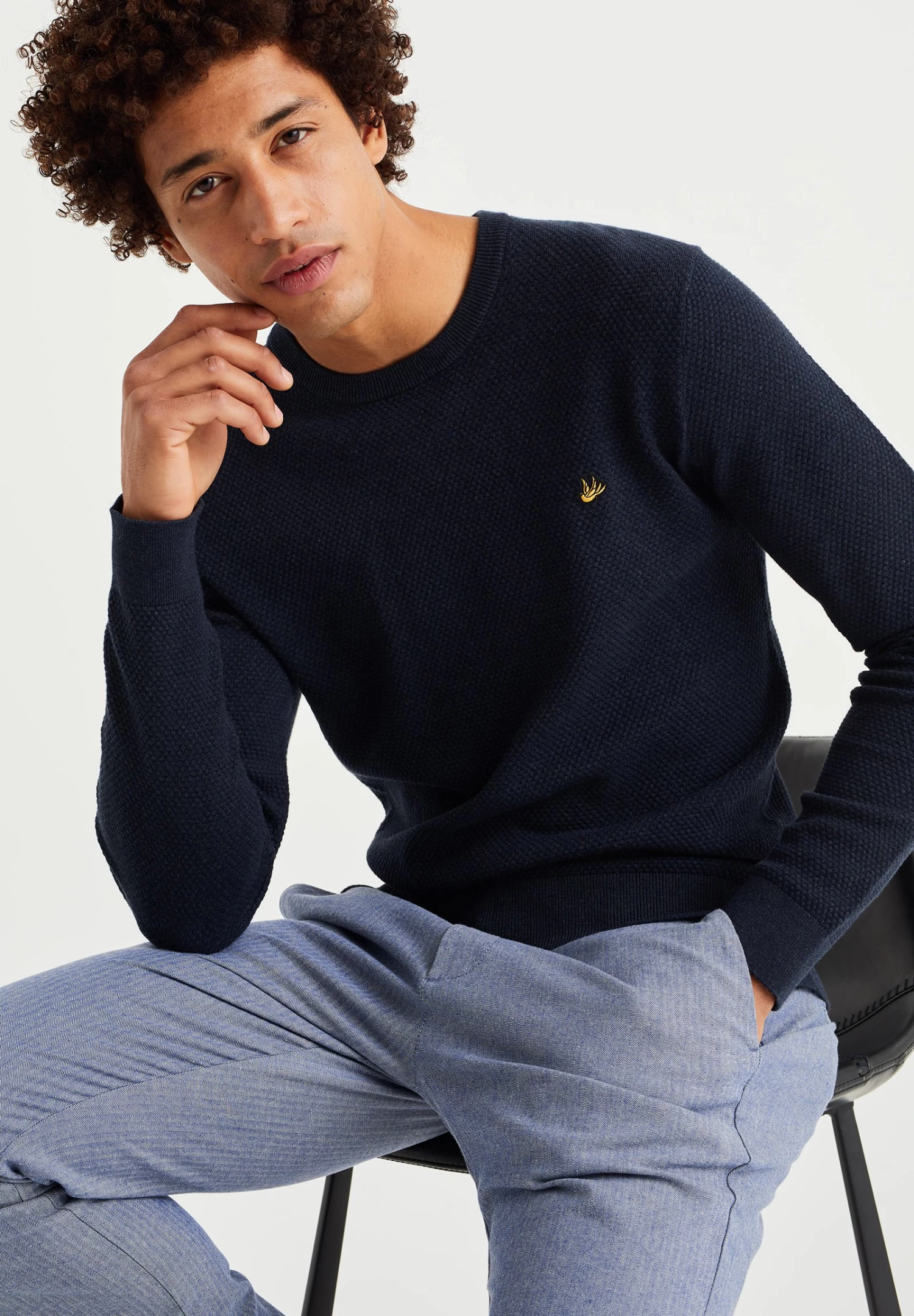 WE FASHION Met Structuur - Trui - Blue - Afbeelding 5