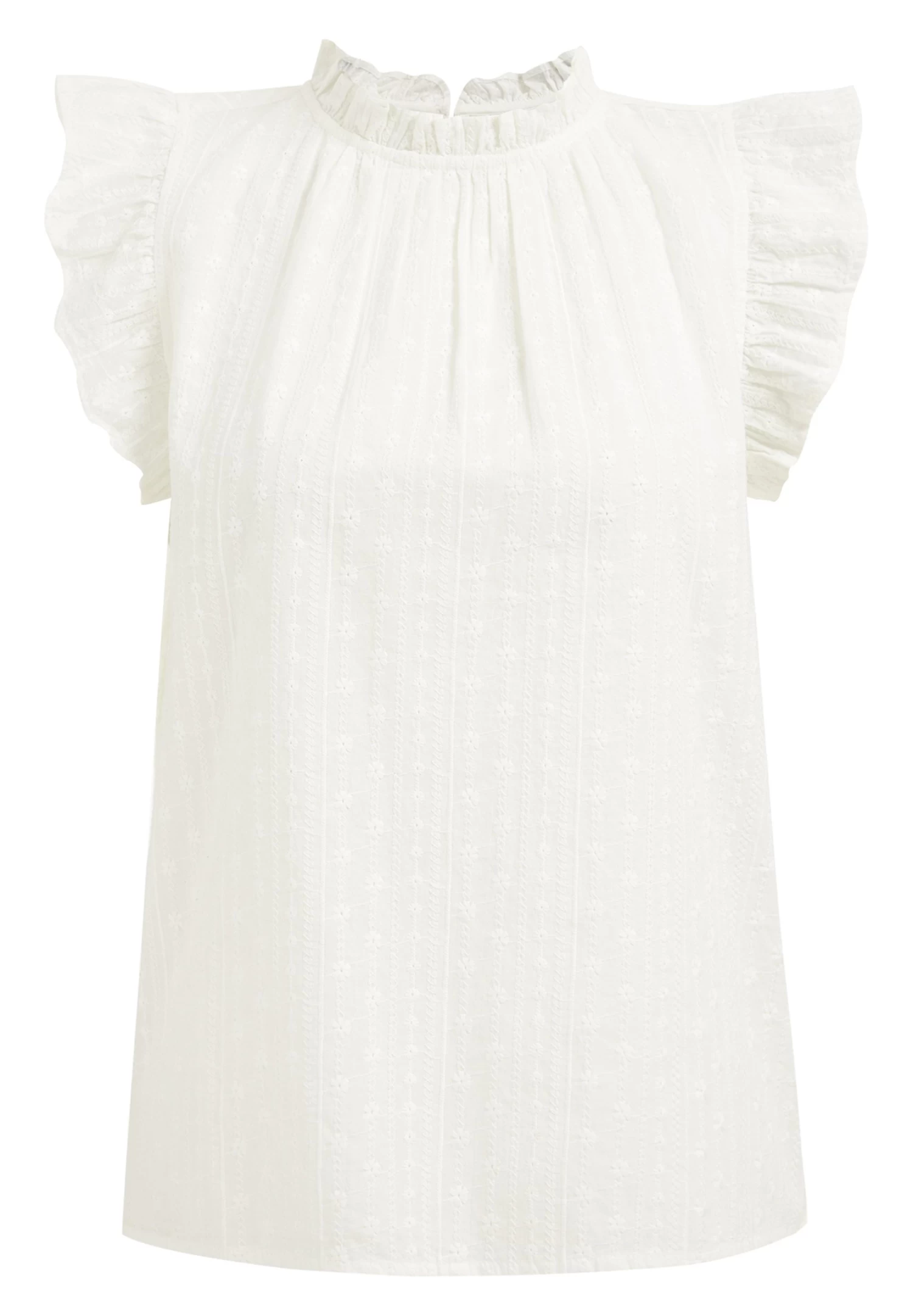 WE FASHION Met Broderie Anglaise - Blouse - White - Afbeelding 5