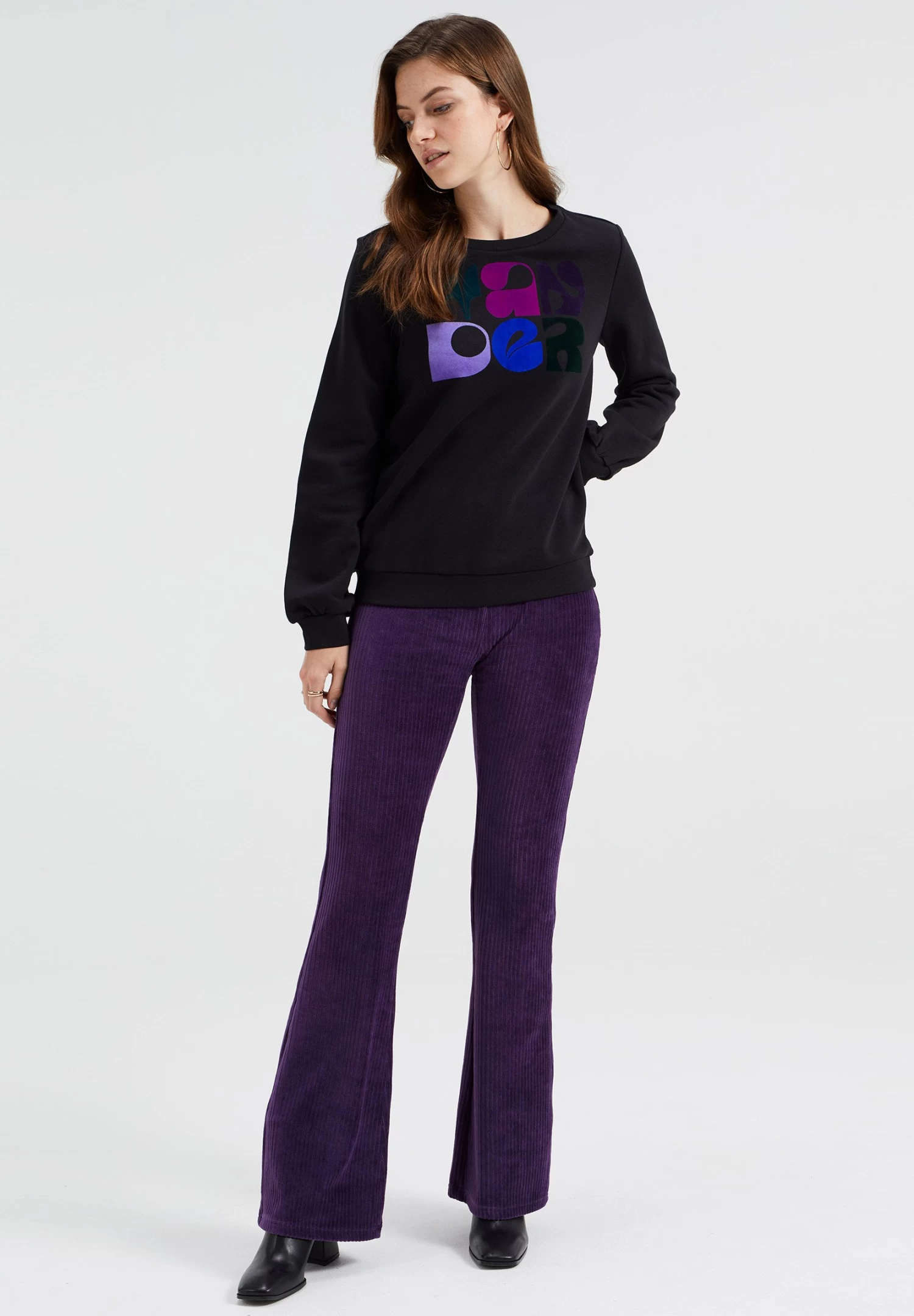 WE FASHION Print - Sweater - Black - Afbeelding 2