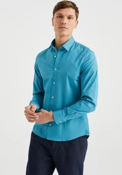 WE FASHION Met Stretch - Zakelijk Overhemd - Blue