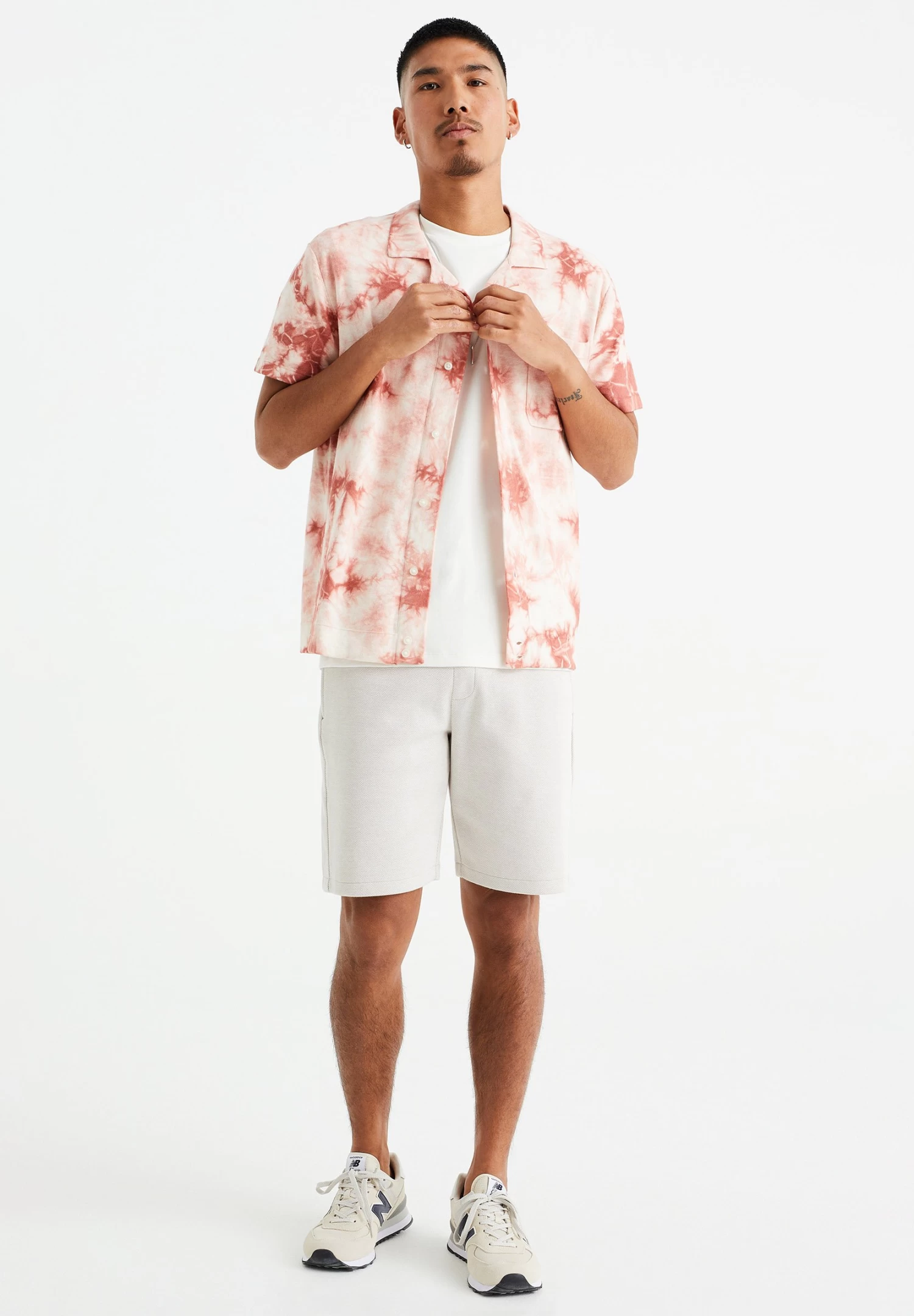 WE FASHION Met Tie-Dye Dessin - Overhemd - Pink - Afbeelding 2