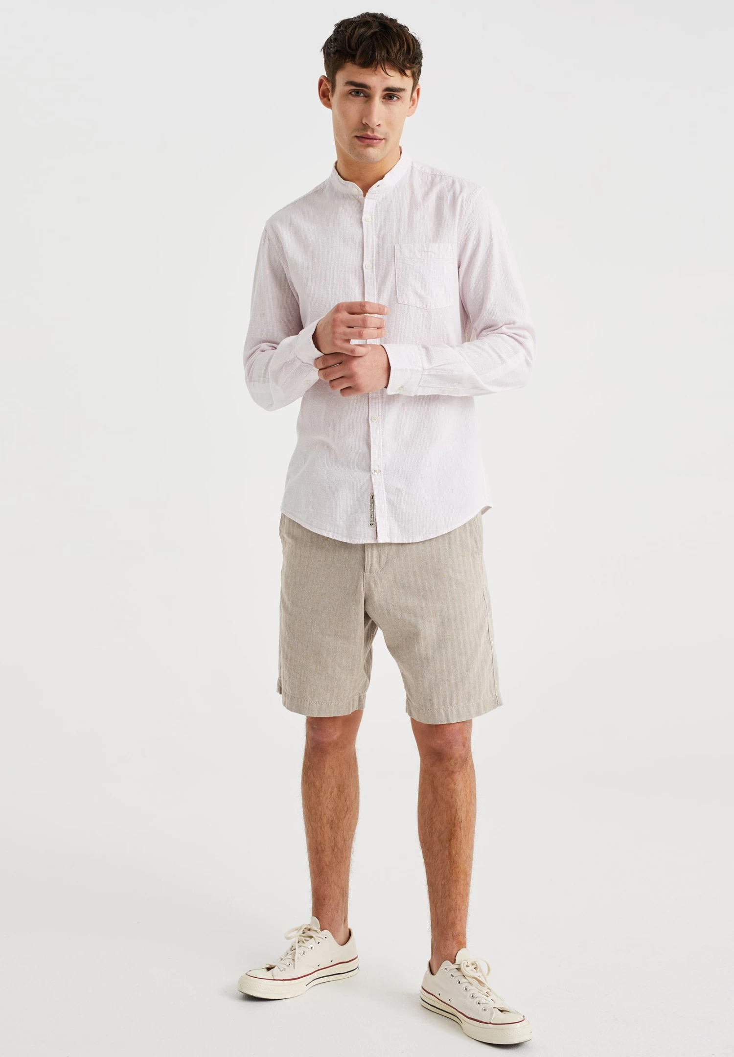 WE FASHION Met Structuur - Overhemd - Pink - Afbeelding 2