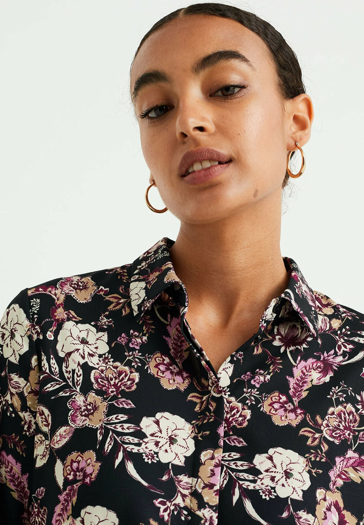 WE FASHION Overhemdblouse - Violet - Afbeelding 4